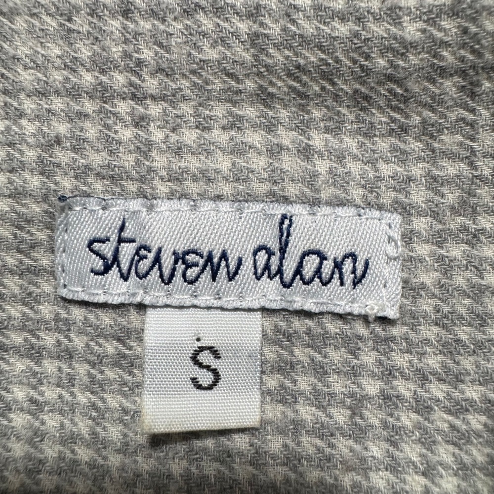 Steven Alan Mens Shirt Small Wool Blend‎ Houndstooth Button Up Made in USA - Picture 3 of 9